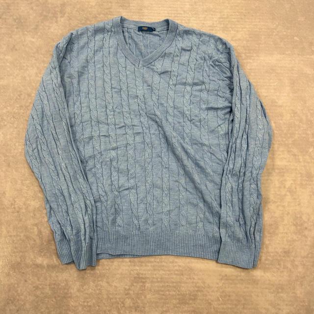 Cotton Traders Men's Jumper - Blue - XL on Productcaster.