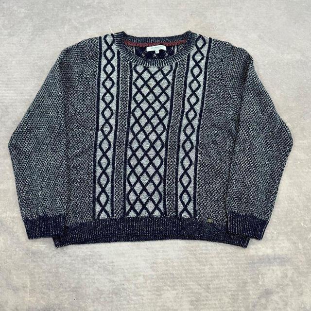 Vintage Men's Jumper - Blue - XL on Productcaster.