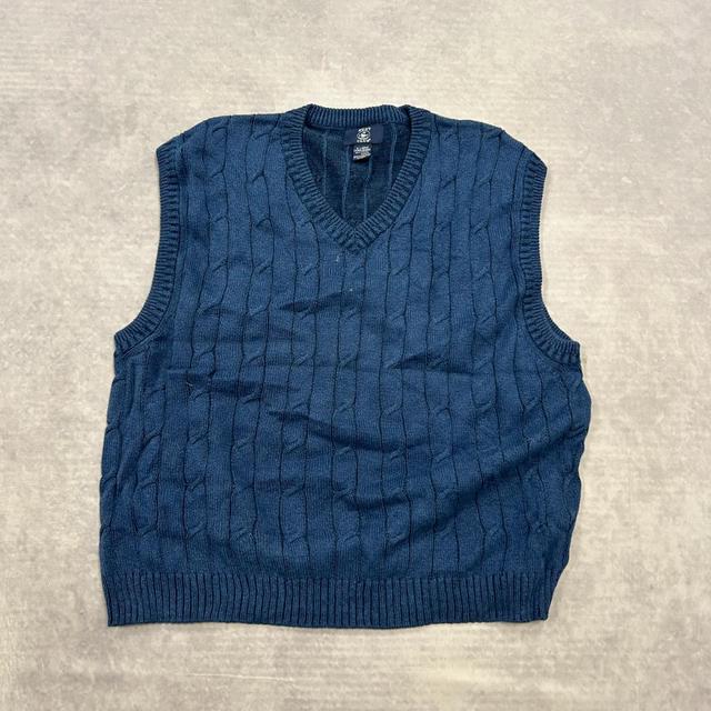 Vintage Men's Vest - Blue - XL on Productcaster.