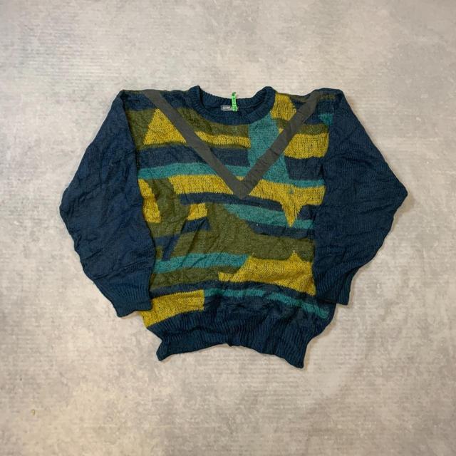 Vintage Men's Jumper - Blue - M on Productcaster.