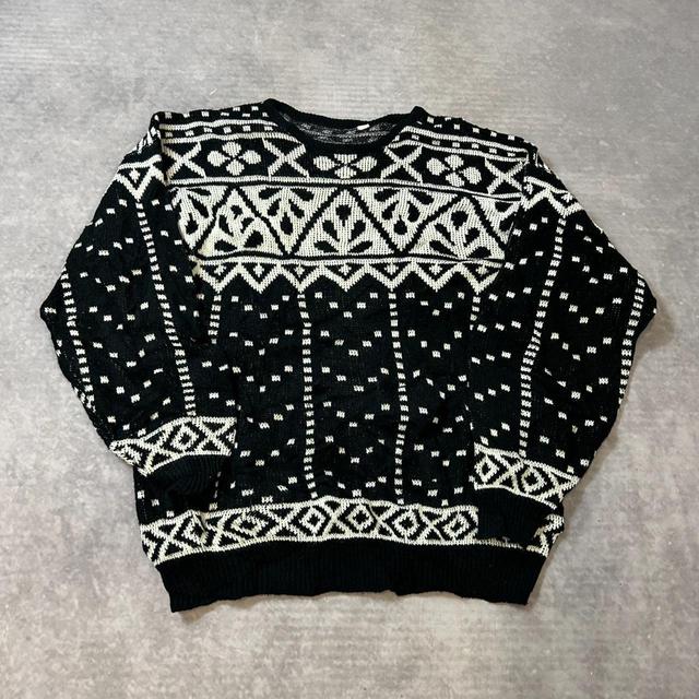 Vintage Men's Jumper - Black - M on Productcaster.