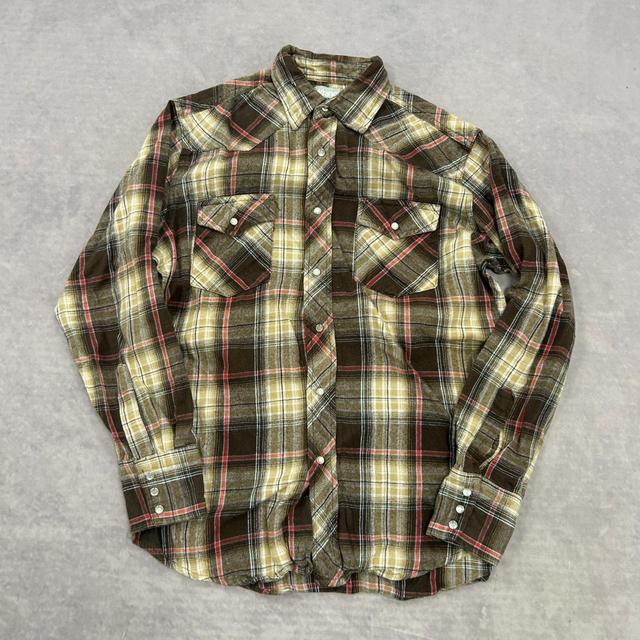 Wrangler Men's Shirt - Brown/Multi - M on Productcaster.