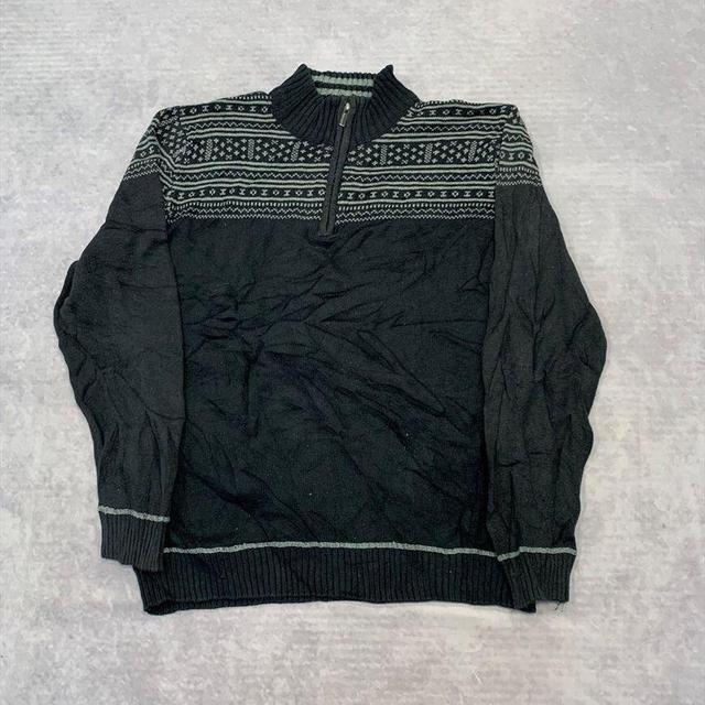 Vintage Men's Jumper - Black - L on Productcaster.