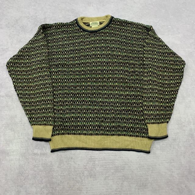 St. John's Bay Men's Jumper - Brown/Multi - XL on Productcaster.