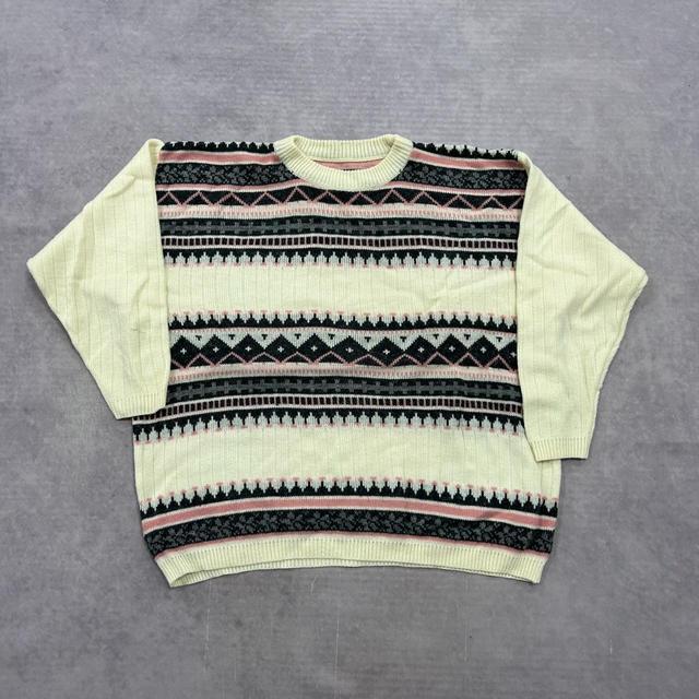 Vintage Women's Jumper - Cream - XL on Productcaster.