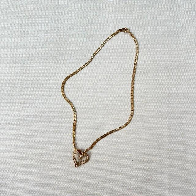 Vintage Women's Necklace - Gold on Productcaster.