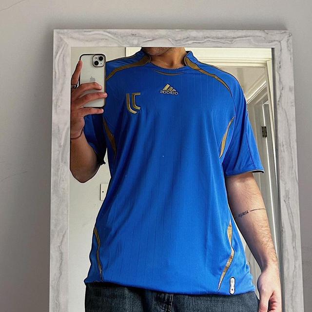 Adidas Men's Shirt - Blue - XL on Productcaster.