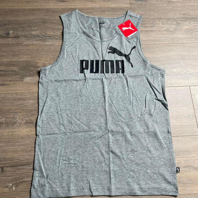 Puma Men's Vest - Grey - M on Productcaster.