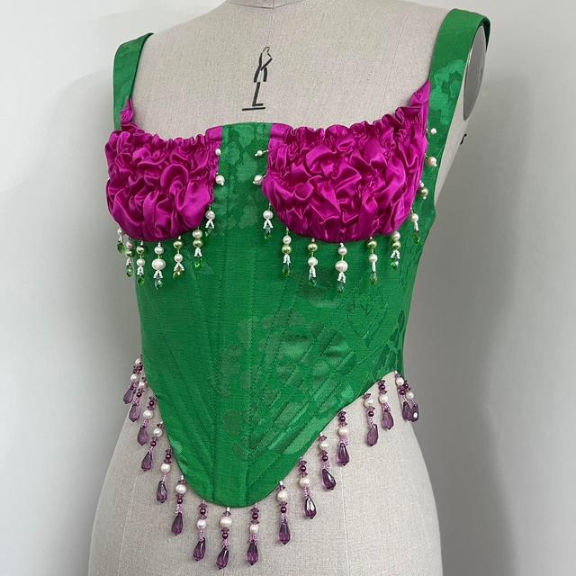 Custom Women's Corset - Pink - XS on Productcaster.