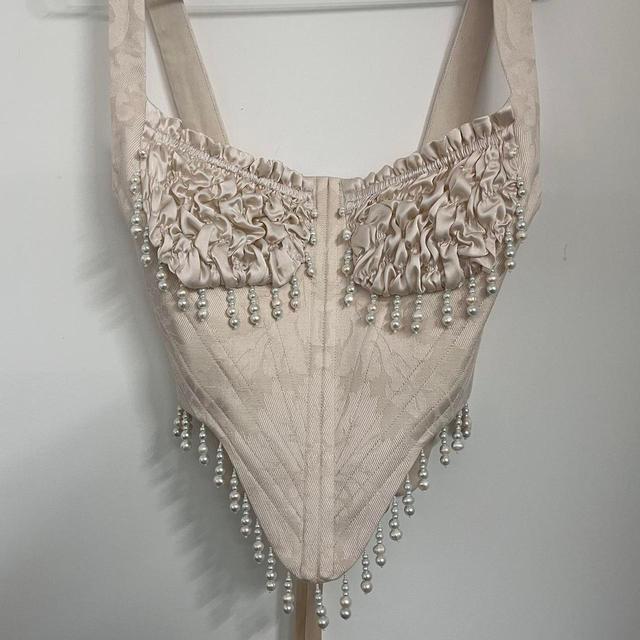 Custom Women's Corset - Cream - XL on Productcaster.