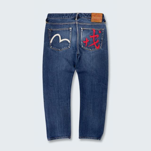 Evisu Men's Jeans - Blue - 34" on Productcaster.