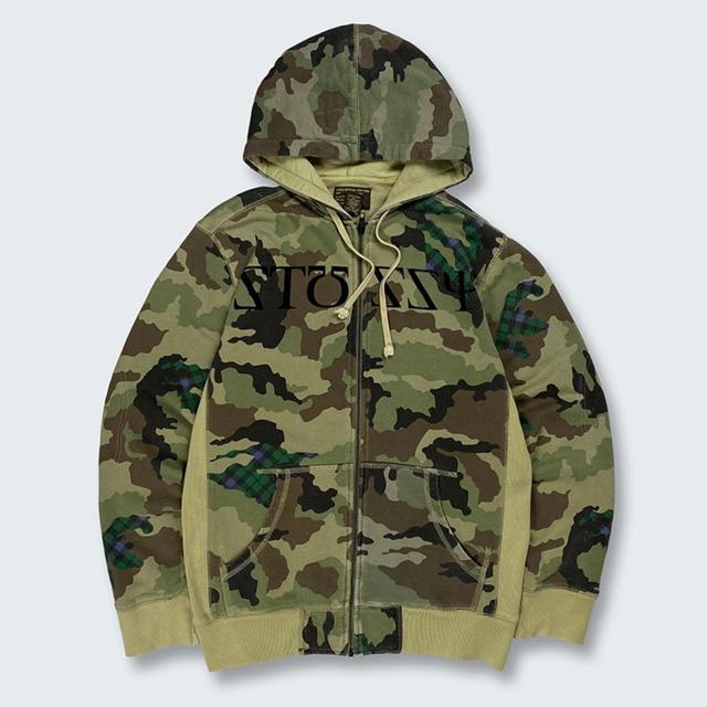 Stüssy Men's Hoodie - Green - S on Productcaster.