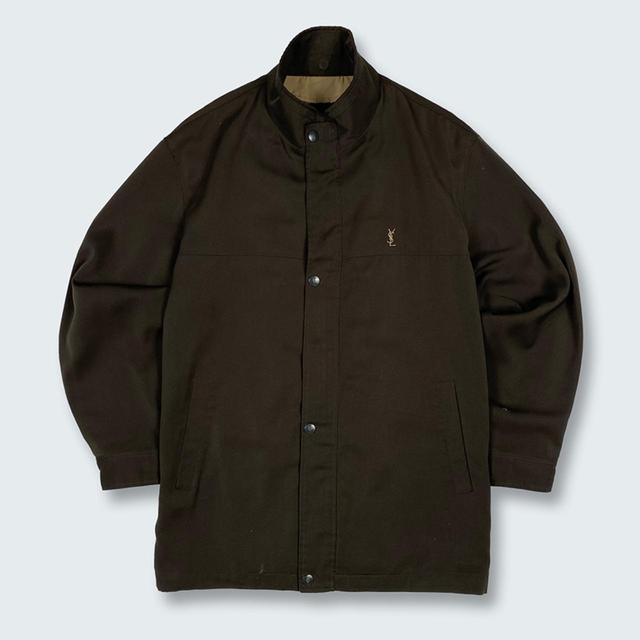 Yves Saint Laurent Men's Jacket - Khaki - M on Productcaster.