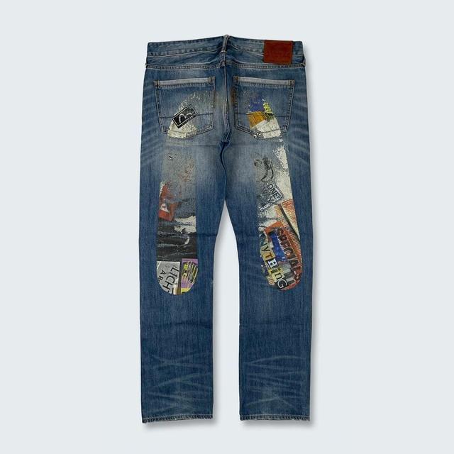 Evisu Men's Jeans - Blue - 34" on Productcaster.