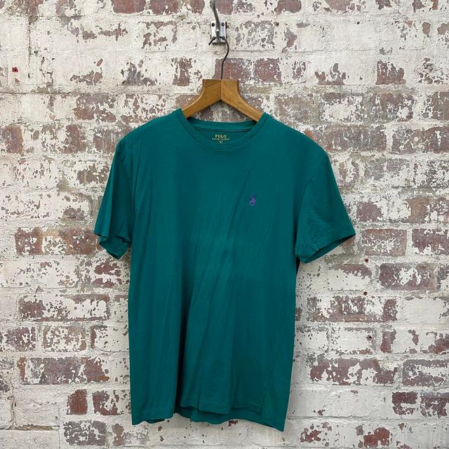 Ralph Lauren Men's T-shirt - Green - S on Productcaster.