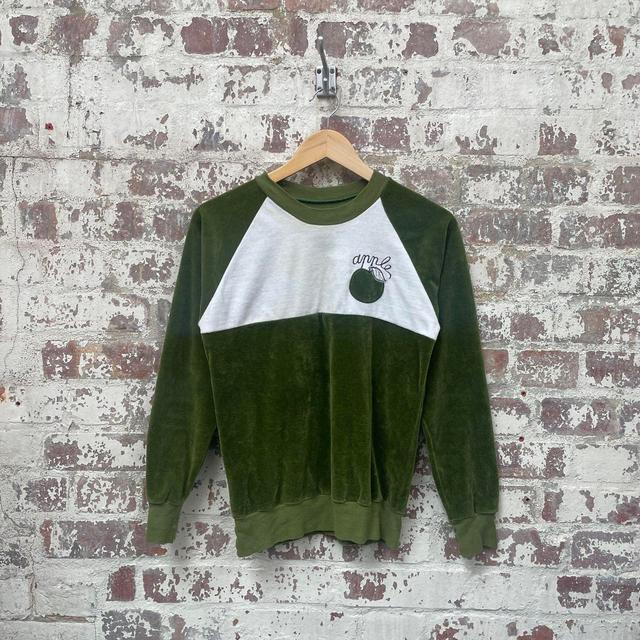 Vintage Men's Jumper - Green - S on Productcaster.