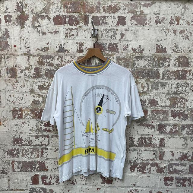 Vintage Men's T-shirt - White - L on Productcaster.