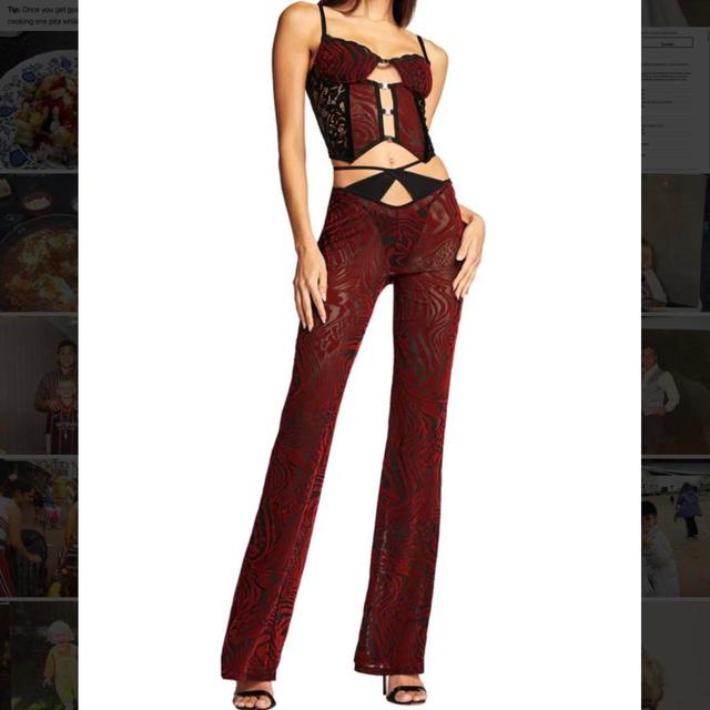 I.AM.GIA Women's Jumpsuits and playsuits - Burgundy/Black - M on Productcaster.