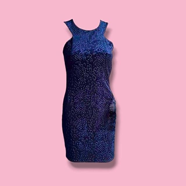 Topshop Women's Midi Dress - Blue - 8 on Productcaster.