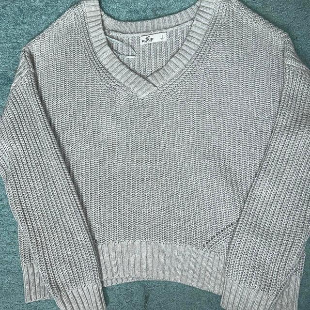 Hollister Co. Women's Jumper - Grey - L on Productcaster.