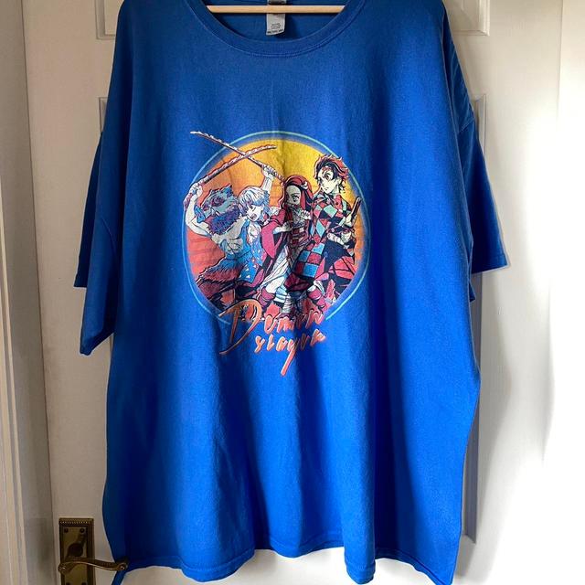 Preloved Men's T-shirt - Blue - 4XL on Productcaster.