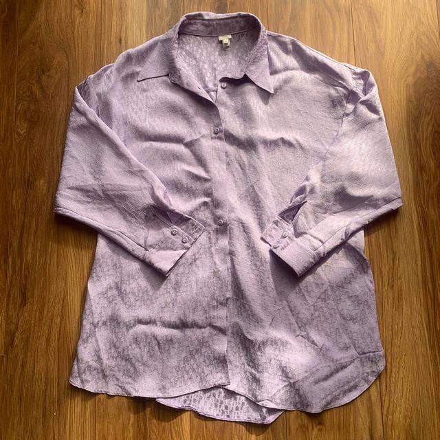 River Island Women's Shirt - Purple - 12 on Productcaster.