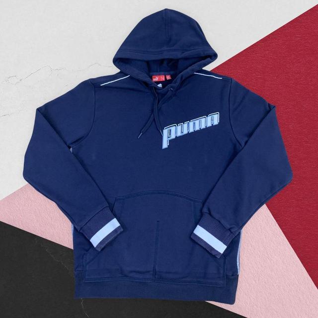 Vintage Men's Hoodie - Navy - M on Productcaster.