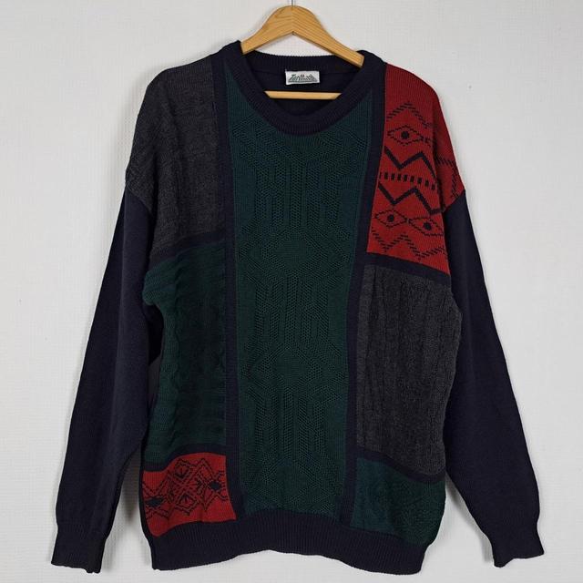 Vintage Men's Jumper - Black - L on Productcaster.