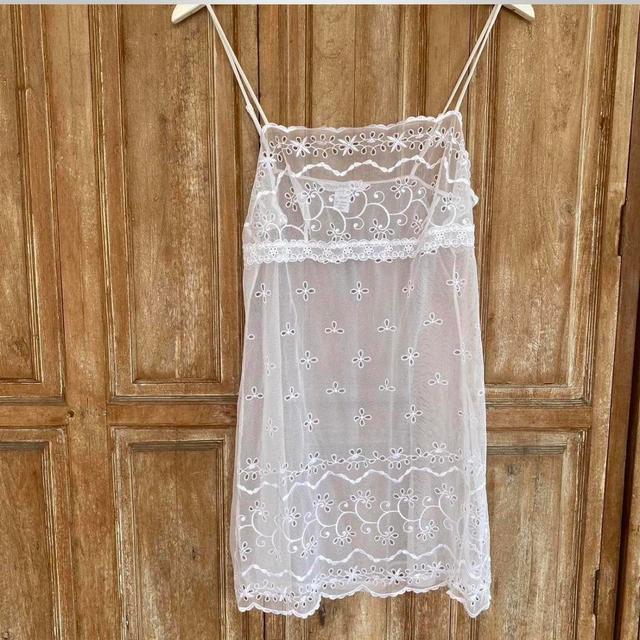 Victoria's Secret Women's Babydoll Dress - White - S on Productcaster.