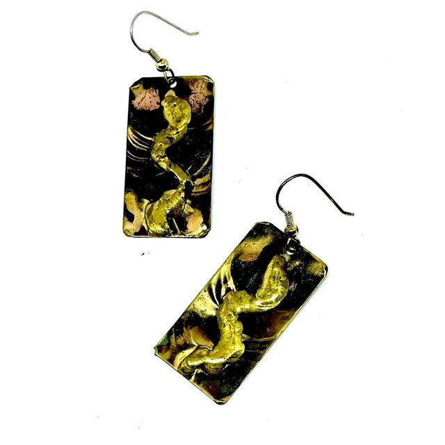 Vintage Women's Earrings - Multi on Productcaster.