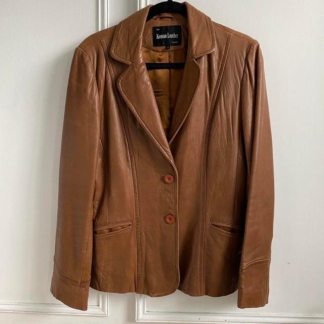 Vintage Women's Jacket - Tan - UK 12 on Productcaster.