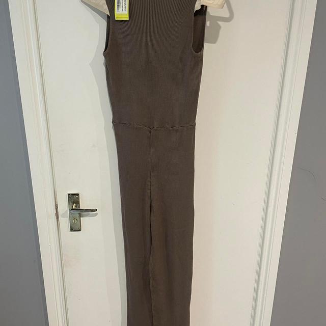 Boohoo Women's Jumpsuit - Brown/Grey - M on Productcaster.