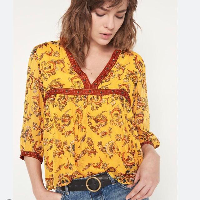 Ba&sh Women's Blouse - Yellow - 10 on Productcaster.