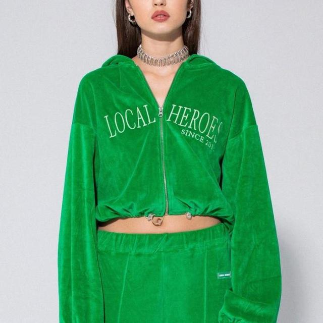 Local Heroes Women's Hoodie - Green - M on Productcaster.