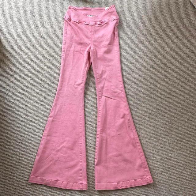 Free People Women's Trousers - Pink - 26" on Productcaster.