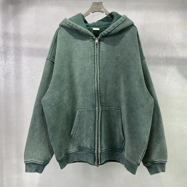 Vintage Men's Hoodie - Green - XXL on Productcaster.