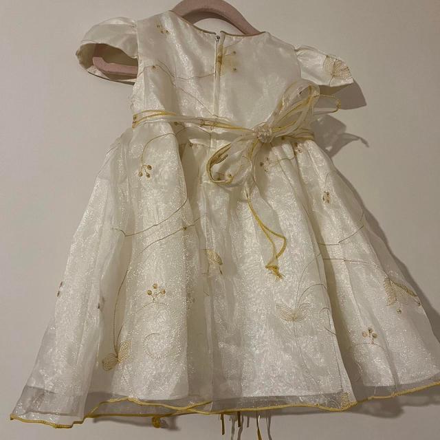 Next Kids' Dress - White/Tan on Productcaster.