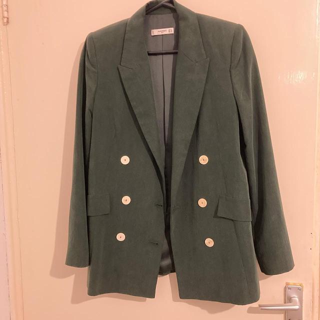 Mango Women's Blazer Jacket - Green - S on Productcaster.