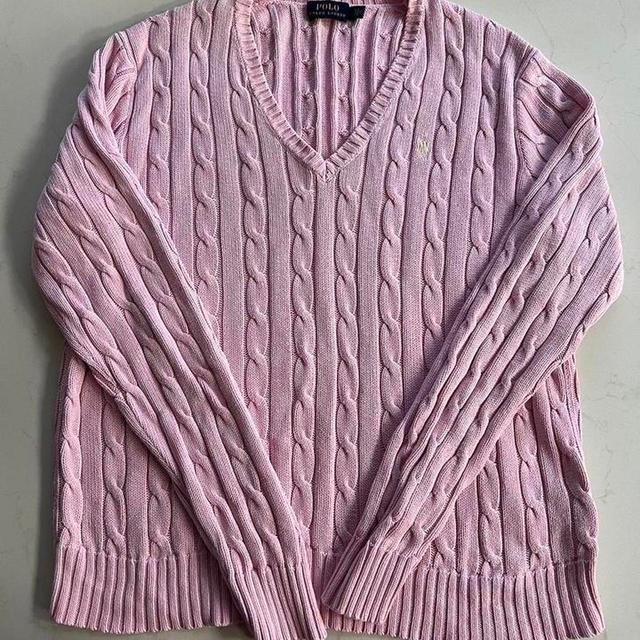 Ralph Lauren Women's Jumper - Pink - L on Productcaster.