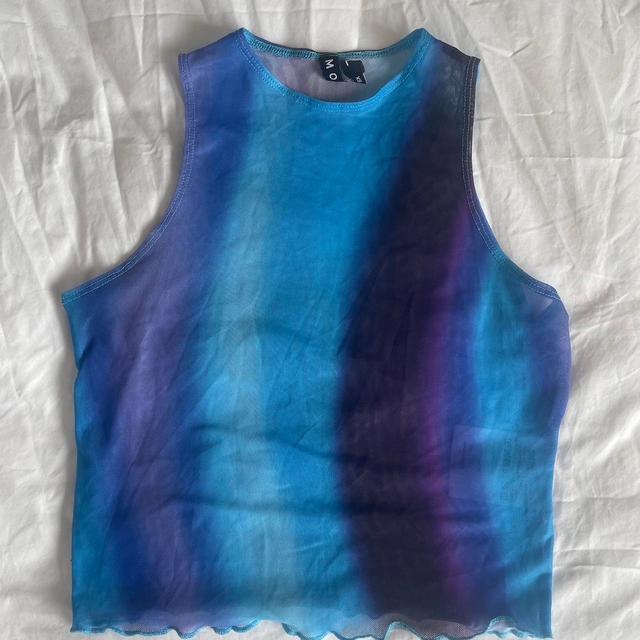 Motel Women's Crop top - Blue/Multi - 8 on Productcaster.