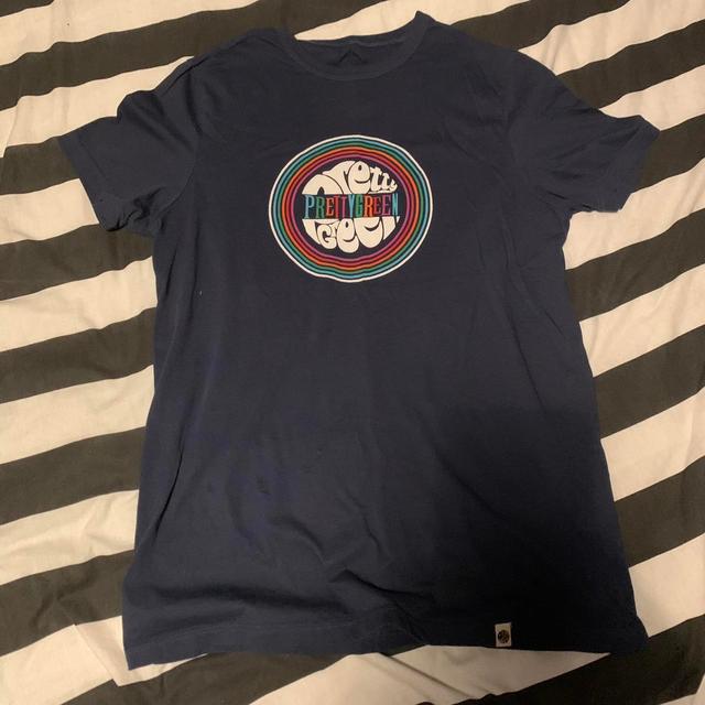 Pretty Green Men's T-shirt - Navy - S on Productcaster.