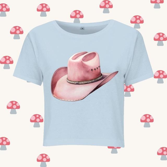 Custom Women's T-shirt - Pink/Blue - S on Productcaster.