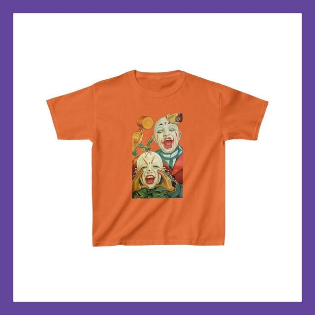 Custom Women's T-shirt - Orange/Multi - S on Productcaster.