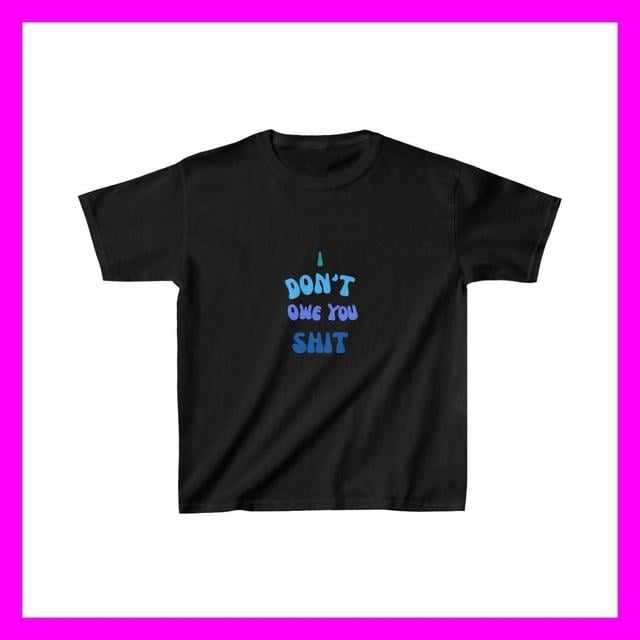 Gildan Women's T-shirt - Black/Blue - L on Productcaster.