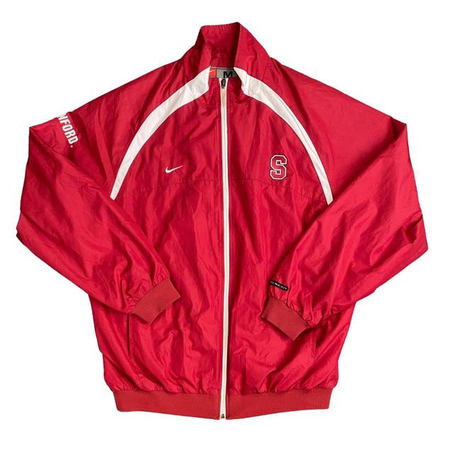 Nike Men's Windbreaker Jacket - Red - M on Productcaster.