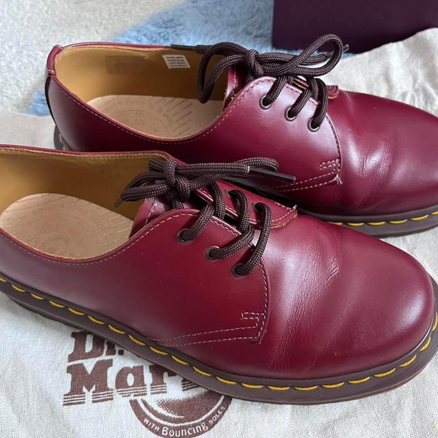 Dr. Martens Men's Oxfords - Red/Burgundy - UK 6 on Productcaster.