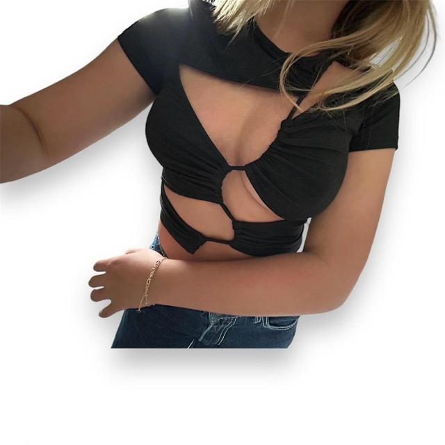 Women's Crop top - Black - S on Productcaster.