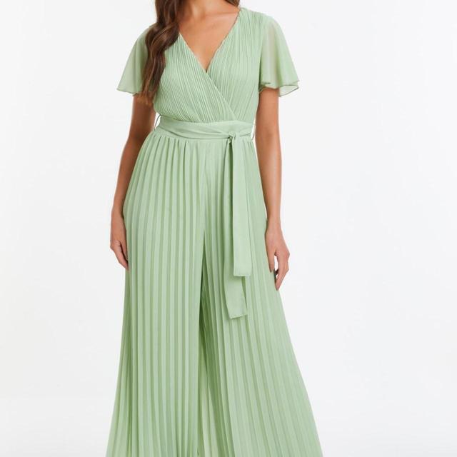 Quiz Women's Palazzo Jumpsuit - Green - UK 10 on Productcaster.