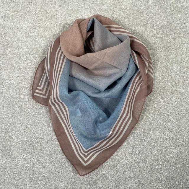 St Michael Women's Scarf - Tan/Blue on Productcaster.