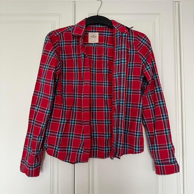 Hollister Co. Women's Shirt - Red/Multi - S on Productcaster.